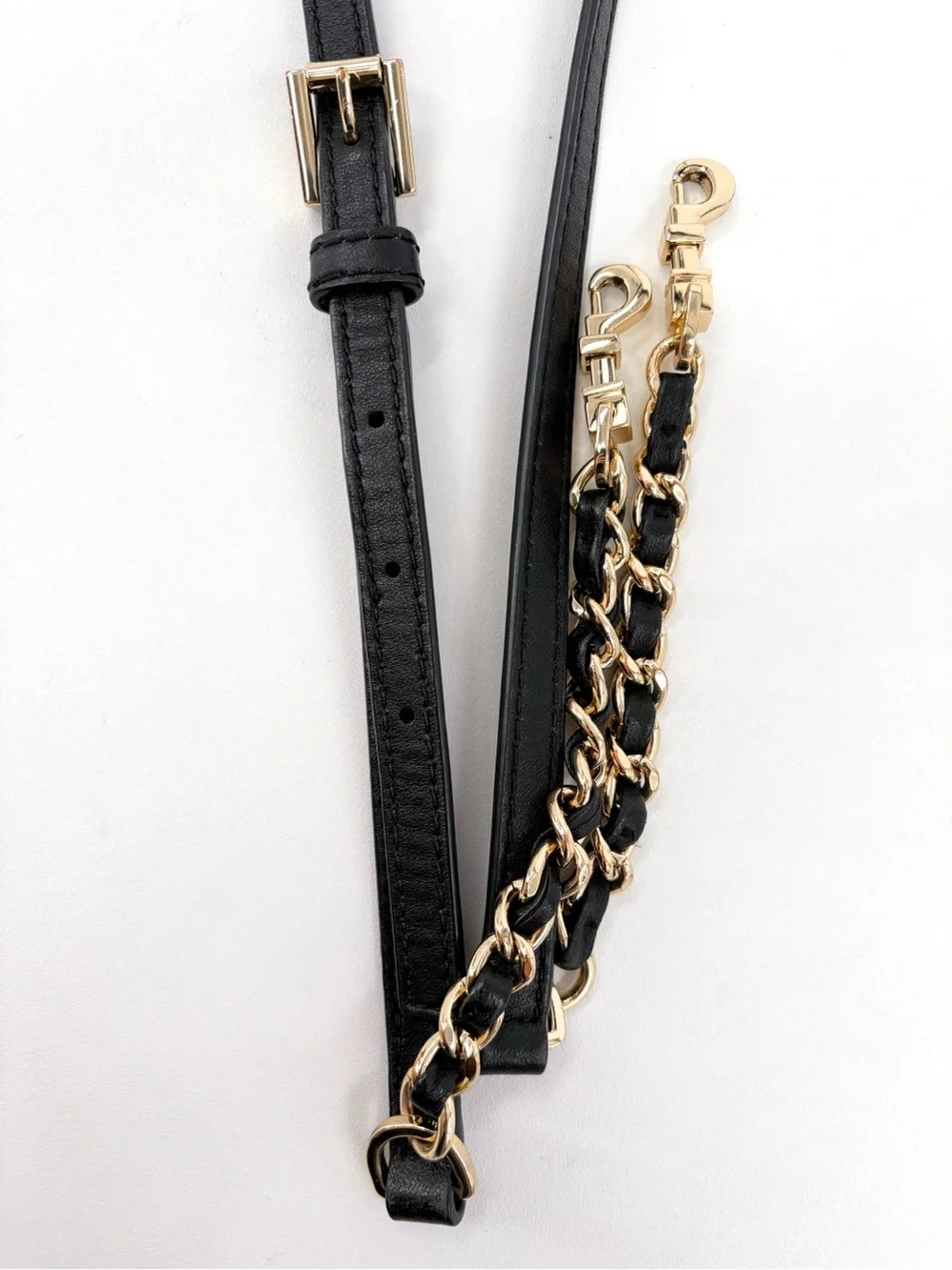 TORY BURCH Alexa Combo Quilted Black Leather Crossbody Bag